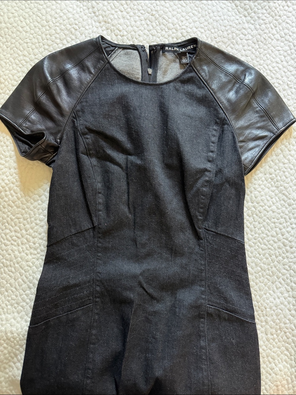 Ralph Lauren | black denim dress | size 8